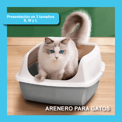Arenero para gato