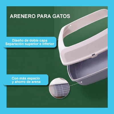 Arenero para gato