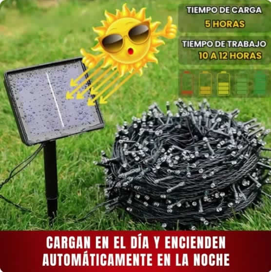 Guirnalda solar, 25mt
