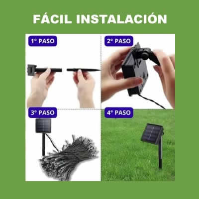 Guirnalda solar, 25mt