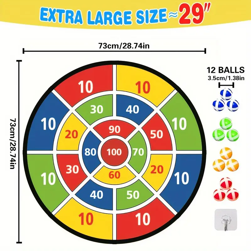 Juego de puntería con pelotas